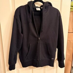 Aritzia Sweatfleece Cozy Extra Fleece Boxy Zip Up Hoodie Boyfriend Fit
